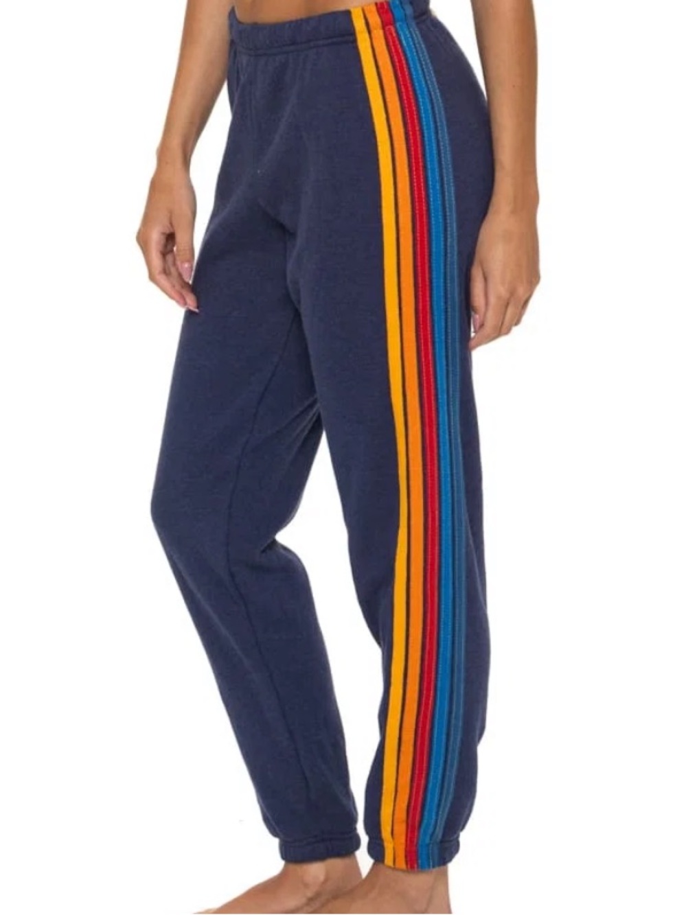 Aviator Nation 5 Stripe Sweatpants - NAVY